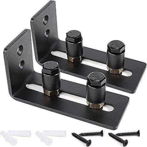 Verstellbare Bodenführungsrollen Für Schiebetüren Im Scheunenstil, Schwarz, Ultraleichtgängig Und Leise, Einfach Zu Montieren (2 Rollen), Kompatibel Mit Allen Türen (2er-set).