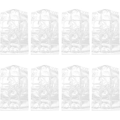 Packung Mit 30 Staubdichten, Transparenten Einweg-kleidersäcken Aus Kunststoff (60 X 150 Cm) Für Zuhause, Geschäft Und Outdoor-aktivitäten. – 150 X 60 Cm – Transparent