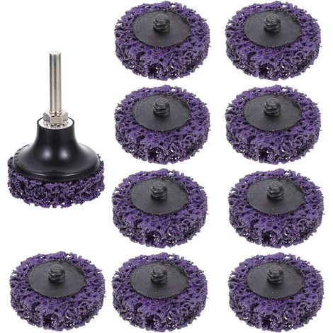 11 Schleifscheiben À 5 Cm (2 Zoll) Zum Polieren Und Oberflächenbearbeiten – 5 × 1,5 Cm – Lila