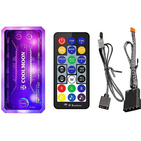 Coolmoon Rgb Lüfter-musiksteuerung, Pc-gehäusekühlung, Silent-lüfter-hub