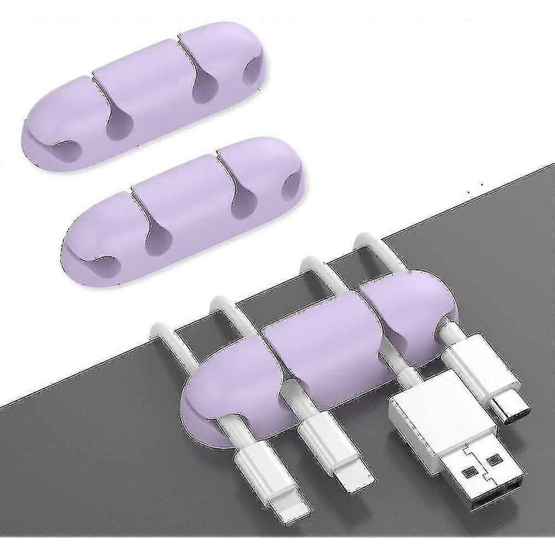 Set Mit 3 Kabelbindern Fürs Büro, Starke Klebeclips Zur Organisation Von Usb-/strom-/elektrokabeln Zu Hause, Im Büro Und Im Auto.