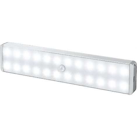 Led-schrankbeleuchtung, Kabellose 24-led-lichtleiste Mit Dimmer, Usb-aufladung, Bewegungsmelder Und Fernbedienung. Einfache Und Sichere Montage Unter Dem Schrank.
