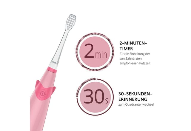 AILORIA Elektrische Kinderzahnbürste BUBBLE BRUSH Kinder-Schallzahnbürste, Schallzahnbürste in buntem Design, LED & Musik für Kinder