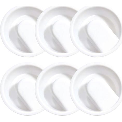 6er-set Deckel Für Krüge Und Karaffen, Multifunktionale Wohnaccessoires – 7,6 X 7,6 X 4,3 Cm – Weiß