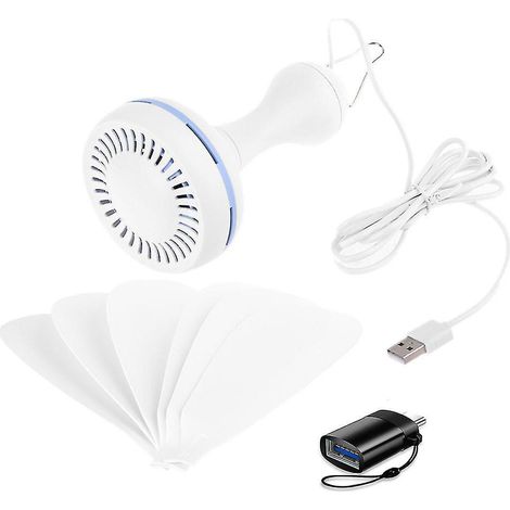 5v Typ C Deckenventilator Mit 1,7 M Kabel, Ideal Für Camping Oder Schlafzimmer.