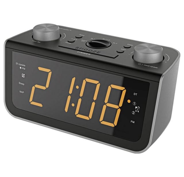 Soundmaster FUR 5005 Radiowecker Funkwecker Dual-Alarm Display dimmbar Gangreserve Uhrenradio