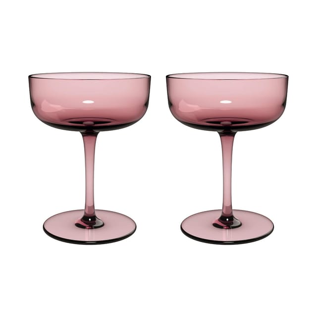 like. by Villeroy & Boch Gläser-Set Like Grape Sektschale / Dessertschale Set 2tlg, Kristallglas