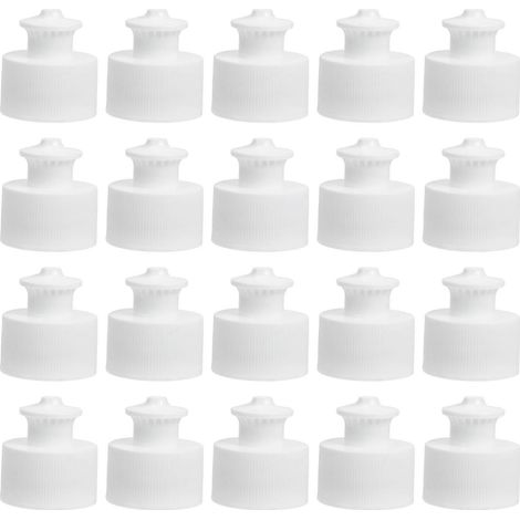 Packung Mit 20 Ersatzverschlüssen Für Sport- Und Haushaltsflaschen – 3,50 X 3,00 X 3,00 Cm – Weiß