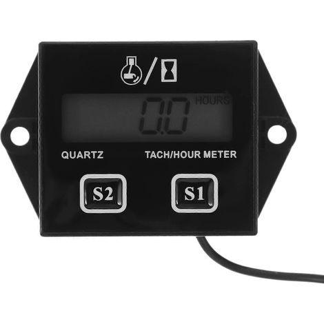 Digitaler Drehzahlmesser Für Kettensägen, Puls-tachometer Für Motorräder – 7,40 X 4,60 X 2,00 Cm – Schwarz