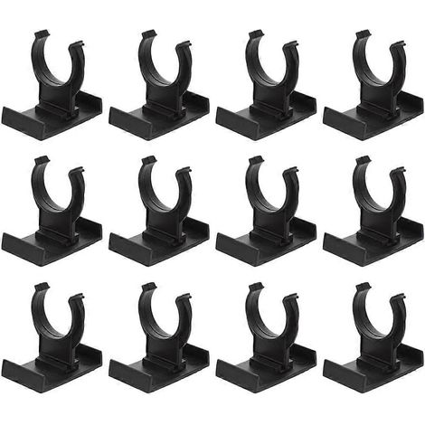 12 Kunststoff-befestigungsclips Für Küchenschrankbeine, Stuhlbeinerhöhungen, Stützwinkel – 4,70 X 4,30 X 3,50 Cm – Schwarz