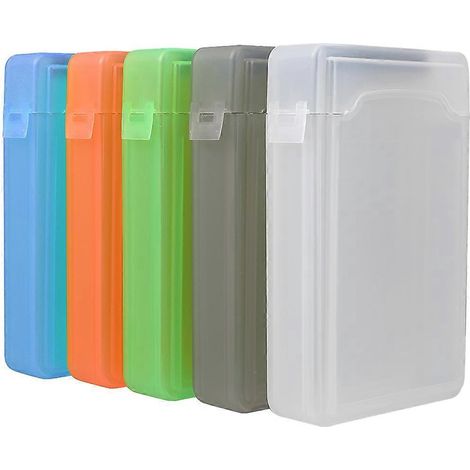 Set Mit 5 Schutzhüllen Für Tragbare Festplatten, Aufbewahrungsboxen Aus Kunststoff Für Festplatten – 11,00 X 7,60 X 1,80 Cm