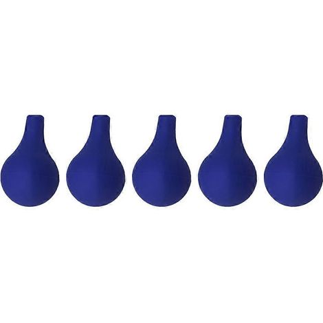 Packung Mit 5 Ersatz-silikonspitzen Für Graduierte Tropfpipetten (blau) - M-blau