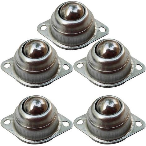 Set Mit 5 Universellen Roboterrädern, Lenkrad Mit Stahlkugellager, Universelles Rundes Lenkrad Für Autos, Universelles Lenkrad Für Roboter Und Modellbau (silber) – 4,80 X 3,20 X 2,00 Cm – Silber