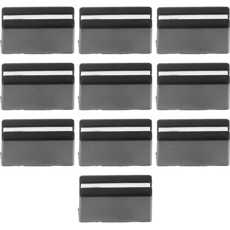 10 Ersatz-faderkappen Für Mischpulte – 2,00 X 1,50 X 0,90 Cm – Schwarz