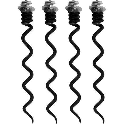 Korkenzieher-reparaturset Inklusive 4 Ersatz-spiralaufsätzen Aus Metall. – 8,50 X 1,00 X 1,00 Cm – Schwarz