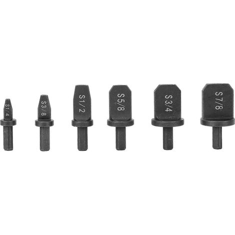 6-teiliges Set Rotationswerkzeuge Für Elektrische Handbohrmaschinen, Kupferrohrreibahlen (schwarz) – 5 X 3 Cm – Schwarz