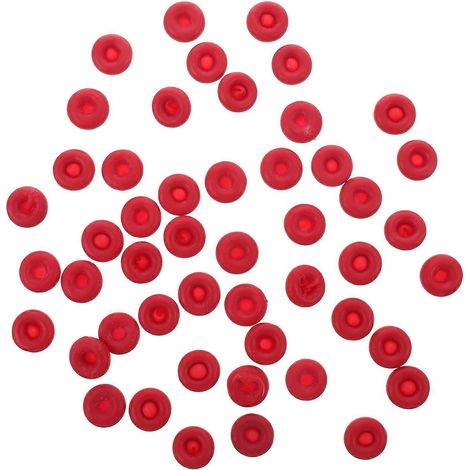 Packung Mit 50 Roten Dichtmitteltuben Zum Aufbewahren Und Sparen Von Dichtmittel – 1,3 X 1,3 Cm – Rot