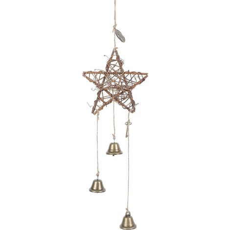 Dekorative Und Kreative Wandsegnungsglocke Für Haus Und Garten (1 Stück) – 55 X 15 Cm – Kaffeebraun
