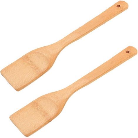 Antihaftbeschichtete Holzspatel Mit Langen Griffen, Kleine Kochlöffel (30 X 6 Cm)
