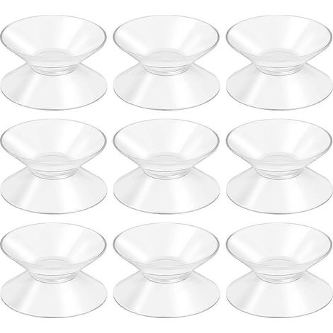 Bestomz 10er-pack Doppelseitige Saugnäpfe, 30 Mm, Für Glas Und Kunststoff – 3,00 X 3,00 X 1,50 Cm