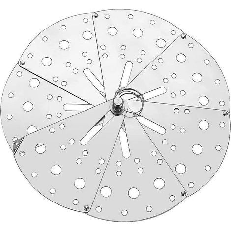 Verstellbarer, Auslaufsicherer Edelstahldeckel (1 Stück) – 22,50 X 22,50 X 1,00 Cm – Silber