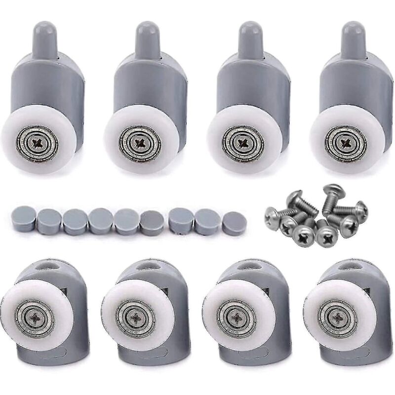 Duschkabinenrollen, Set Mit 8 Einzelnen Rollen/rollen/führungen Für Duschkabinen, 23 Mm Durchmesser