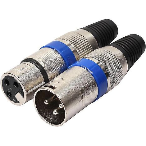 Mikrofon-audioanschlussadapter: 1 Paar 3-polige Xlr-stecker (männlich) + Klinkenbuchse (weiblich)