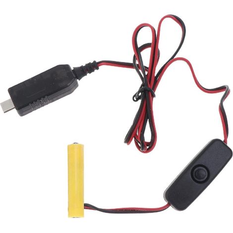 Universeller 1,5-v-aaa-lr3-typ-c-konverter, Batterie-eliminator, Ersetzt 1 Aaa-batterie