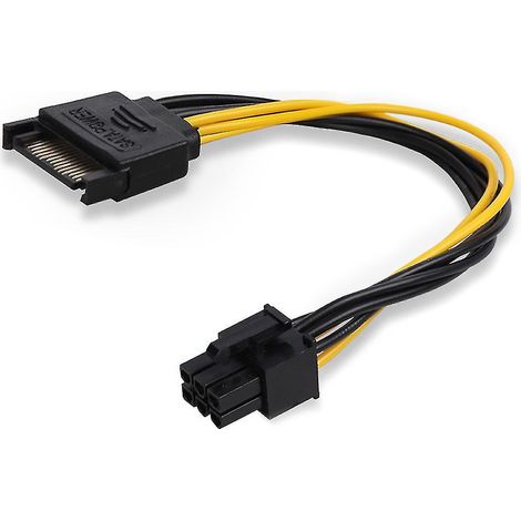 8-zoll-sata-15-pin-auf-pci-6-pin-stromkabeladapter Für Expresscard