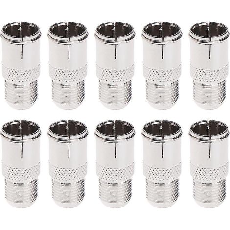 Packung Mit 10 F-stecker-auf-buchse-schnellanschlussadaptern – Schnellverschluss-hf-koaxialstecker