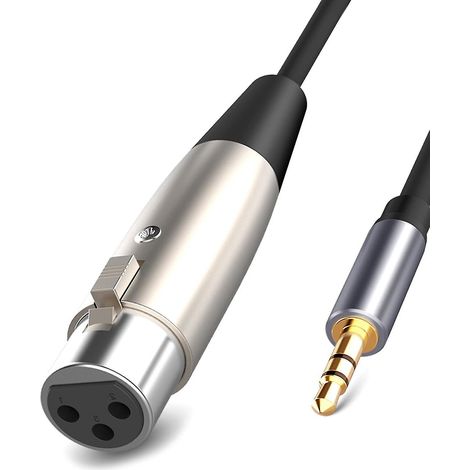 Zusätzliches Audiokabel: 3,5-mm-stereo-klinkenstecker Auf 3-polige Xlr-buchse Für Lautsprecher Und Mischpulte