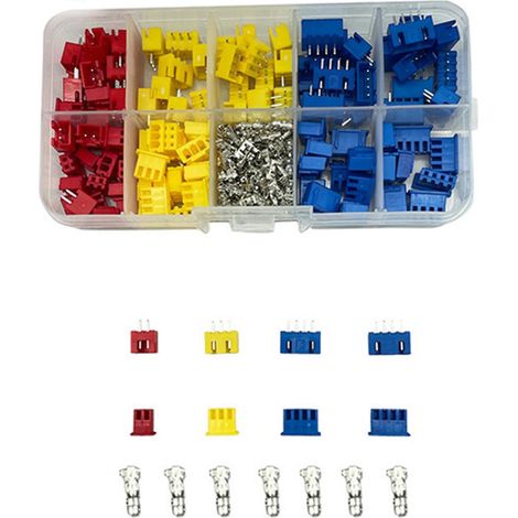 320 Jst Stecker/buchse Xh 2,54 Mm 2/3/4 Pin Steckverbinder Für Kabel.