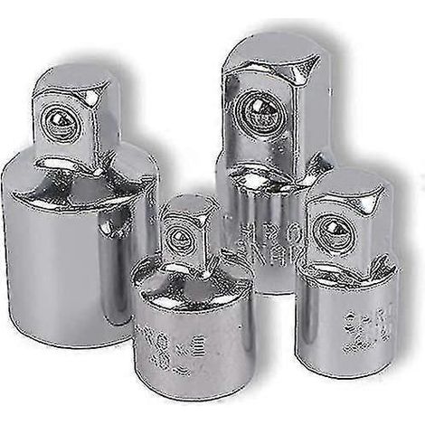 Ratschenadapter (4er-set): Adapter Für 1/2"- Bis 3/8"-ratschennüsse, 3/8"- Bis 1/2", 1/4"- Bis 3/8", 3/8"- Bis 1/4", Reduzierstücke Für Nüsse Und Bits.