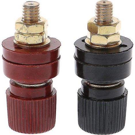 Paar 6 Mm 333 Anschlussklemmen Für Leistungsverstärker, Netzadapter.