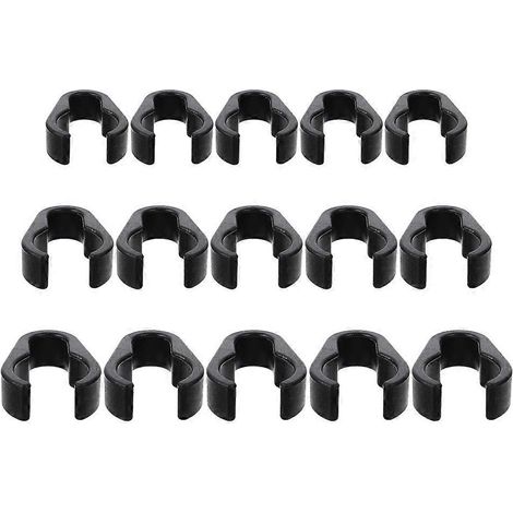 15er-pack Universelle Mikrofonkabelklemmen, Mikrofonzubehör – 4 X 2,9 Cm – Schwarz