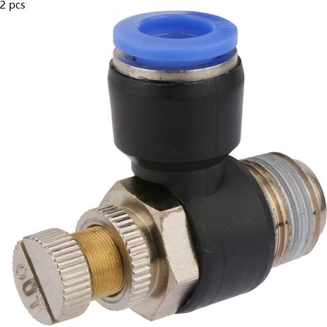 2-teiliger Luftdurchflussregler Für Pneumatische Schlauchventile, Drehzahlregler Sl10-03
