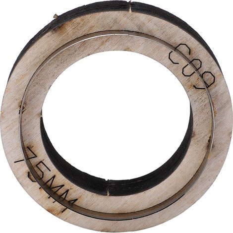 Selbstgemachte Lederschneidform Zur Herstellung Von Schmuck Und Lederaccessoires