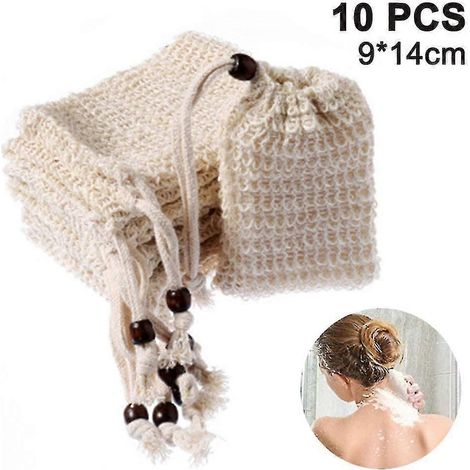 Set Mit 10 Bio-seifenbeuteln Inklusive Seifenhalter Für Dusche Und Bad
