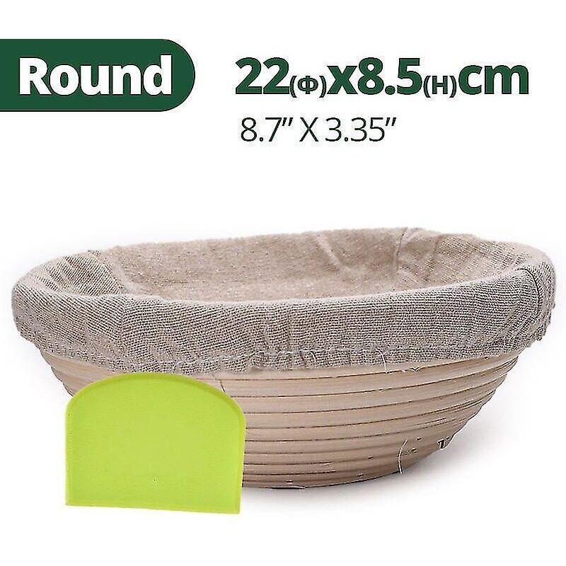 Brotgärkorb-set Aus Natürlichem Rattan Mit Einsatz Und Teigschaber - 228,5 Cm (1 Stück)