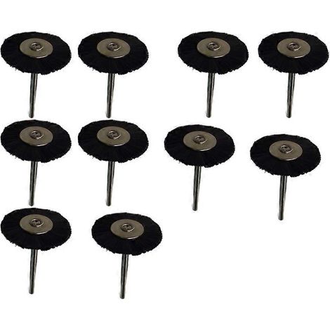 Set Mit 10 Nylon-schleifscheibenbürsten Zum Entrosten Und Polieren, Inklusive Schleifscheiben Für Schleifmaschinen Und Rotationswerkzeuge. – 4,00 X 2,50 X 2,50 Cm – Himmelblau