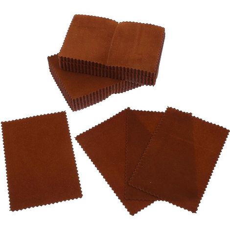 50er-pack Reinigungstücher Für Friseurscheren – Friseurbedarf – 11,00 X 7,50 X 0,10 Cm – Braun