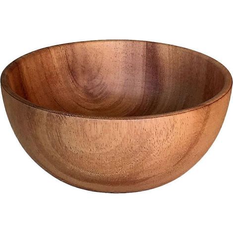 Praktische Obst-/salatschale Aus Holz, Geeignet Für Besteck Und Küchenutensilien, 10 X 6 Cm.