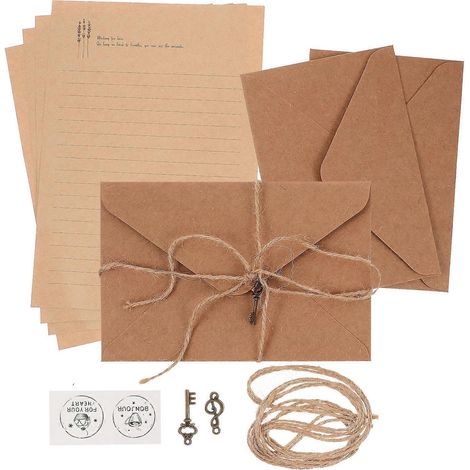 Sets Briefpapier Im Vintage-stil, Briefumschlagset, Tragbares Retro-schreibwarenset