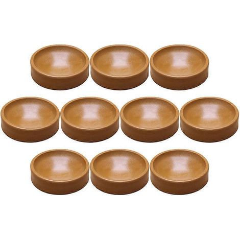 Set Mit 10 Rutschfesten Klavierpads, Stoßdämpfung Für Den Heimgebrauch – 4,90 X 4,90 X 1,60 Cm – Braun