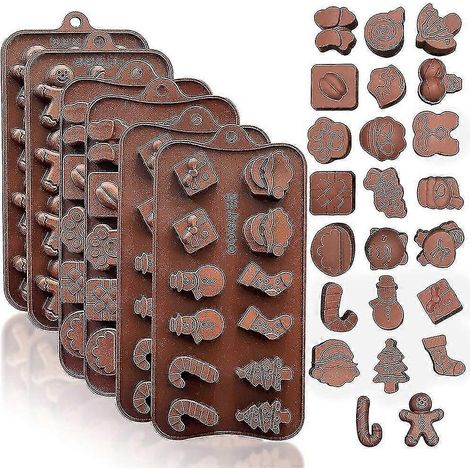 Silikon-kuchenform Mit Verschiedenen Formen (6-teilig), Schokoladenform, L.