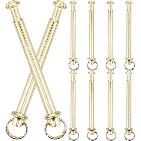 10-teiliges Nieten- Und Muttern-reparaturset Für Klappventilatorwellen, Ersatzbefestigungselement Für Vollwelle – 3,00 X 0,40 X 0,40 Cm – Gold