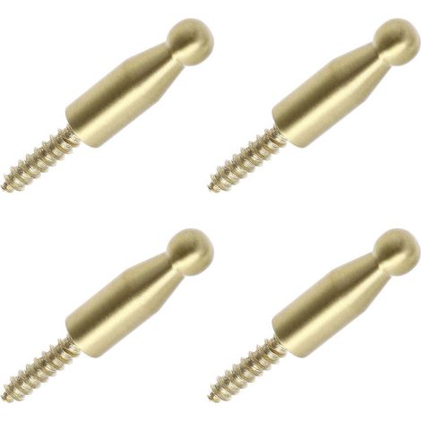 Set Mit 4 Messinghaken Für Kleidung Und Hüte, Schlichte Haken Für Küche, Wand Oder Tür, Praktische Haken Fürs Badezimmer – 2,50 X 0,80 X 0,80 Cm – Gold