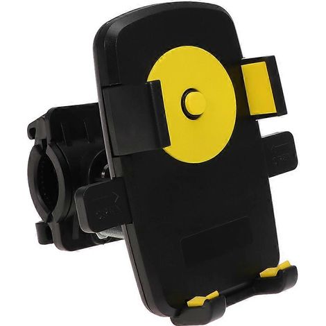 Handyhalterung Mit Integriertem Gps, Fester Rahmen Für Fahrrad Und Motorrad (gelb)