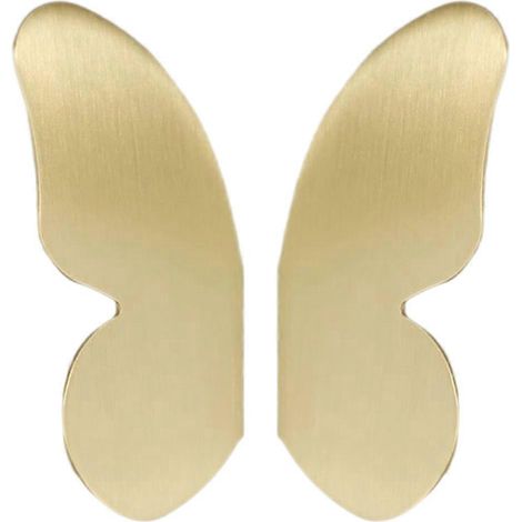 Paar Schmetterlingsgriffe Für Möbel, Schubladengriffe, Moderne Beschläge Für Kommoden – 7,50 X 3,60 X 1,80 Cm – Gold