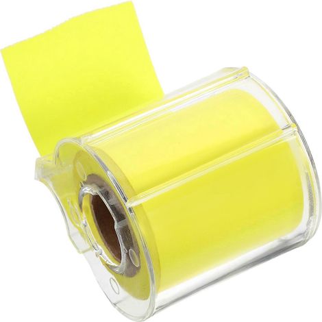 Dekoratives Klebeband Für Notizzettel, Multifunktionale Notizrolle, Bürobedarf – 7,50 X 6,00 X 5,50 Cm – Gelb
